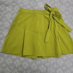 a new day Lime Green Mini Skirt with Bow